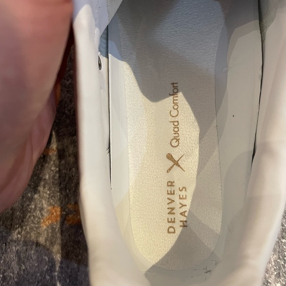 DENVER HAYES | Lesther White Casual Sneakers Size 8 - Picture 8 of 10